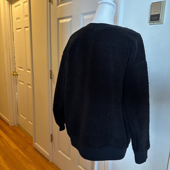 A New Day black fuzzy pullover size large. - Picture 2 of 6